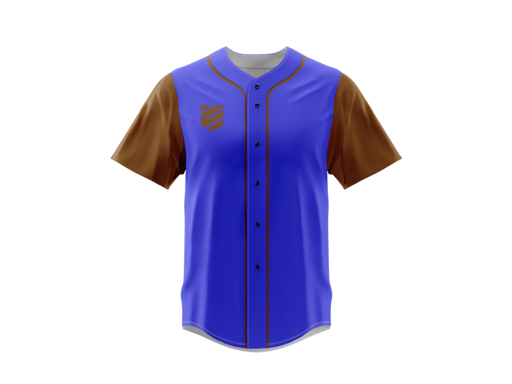 Azul claro- mangas marron