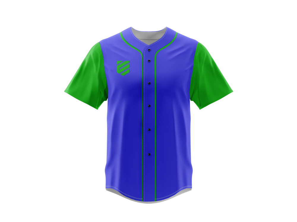 Azul claro- mangas verde